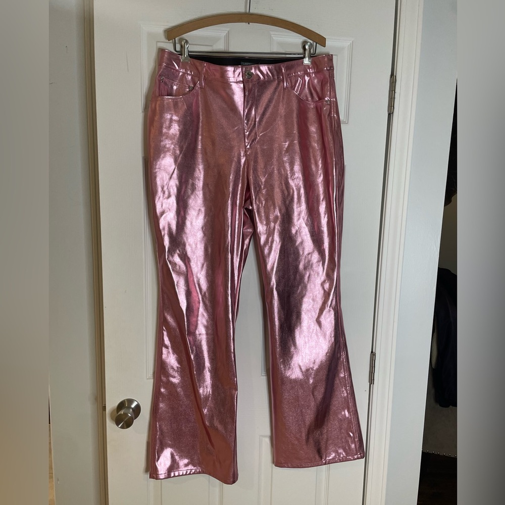 Wild Fable pink metallic wide leg pants - 16